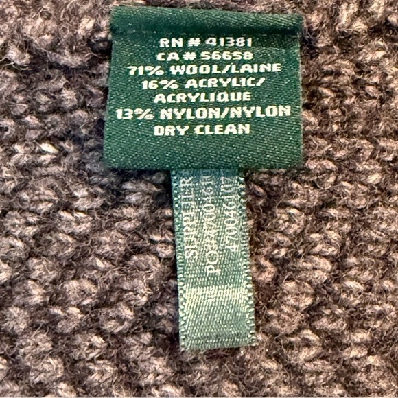 Ralph Lauren Charcoal 71% Wool Knit Open Cardigan w/ Pockets‎ Women's Medium EUC - Picture 6 of 10